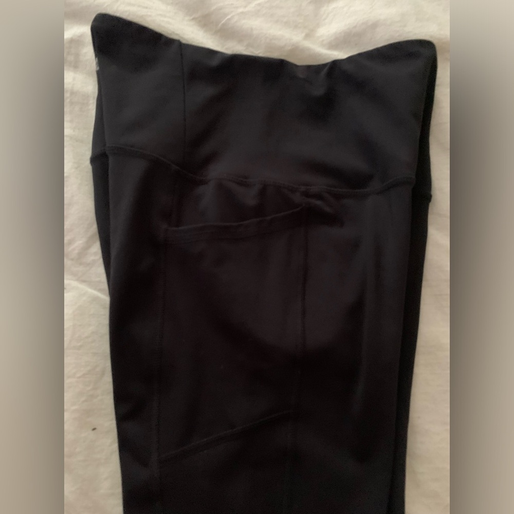 Black High-Waist Leggings RBX with pockets - Picture 4 of 7